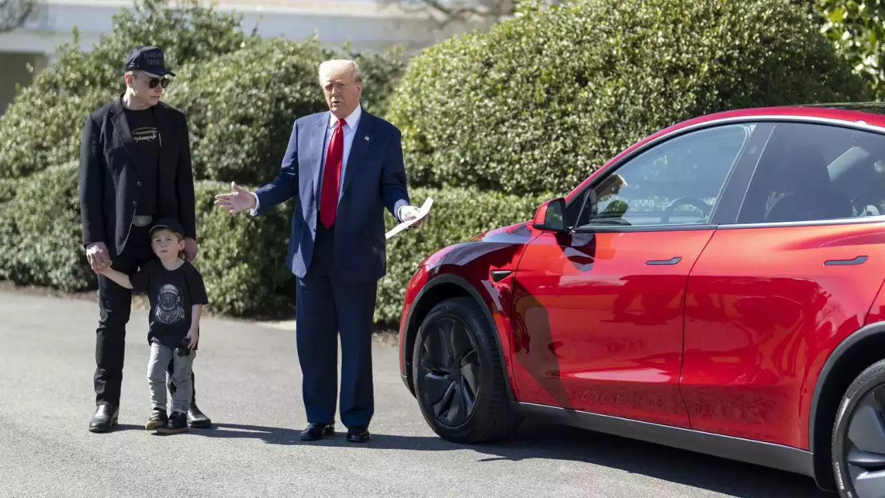 President Trump condemns Tesla